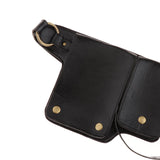 Maxbell Medieval Waist Belt Pouch Fannypack Purse Portable for Roleplaying Knight Brown