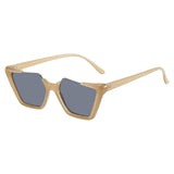 Maxbell Oversized Square Sunglasses Shades Beach Women UV 400 Men Glasses Brown