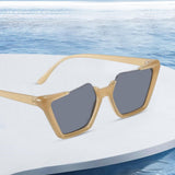 Maxbell Oversized Square Sunglasses Shades Beach Women UV 400 Men Glasses Brown