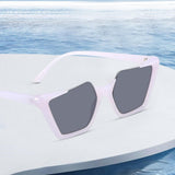 Maxbell Oversized Square Sunglasses Shades Beach Women UV 400 Men Glasses Purple
