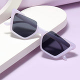 Maxbell Oversized Square Sunglasses Shades Beach Women UV 400 Men Glasses Purple