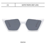 Maxbell Oversized Square Sunglasses Shades Beach Women UV 400 Men Glasses White