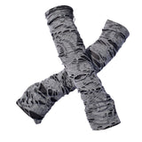 Maxbell Broken Slit Gloves Steampunk Ripped Gloves Party Gothic Fingerless Gloves