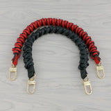 Maxbell PU Leather Braided Hand Strap Replacement DIY Crafts for Handbag  Red