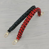 Maxbell PU Leather Braided Hand Strap Replacement DIY Crafts for Handbag  Red