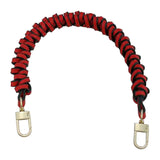 Maxbell PU Leather Braided Hand Strap Replacement DIY Crafts for Handbag  Red