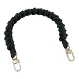 Maxbell PU Leather Braided Hand Strap Replacement DIY Crafts for Handbag  Black