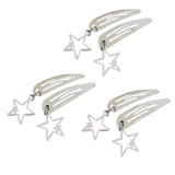 Maxbell 6Pcs Geometric Hair Clip Hair Clamps Barrette Girls Hair Accessories star