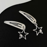Maxbell 6Pcs Geometric Hair Clip Hair Clamps Barrette Girls Hair Accessories star