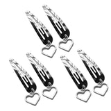 Maxbell 6Pcs Geometric Hair Clip Hair Clamps Barrette Girls Hair Accessories heart