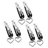 Maxbell 6Pcs Geometric Hair Clip Hair Clamps Barrette Girls Hair Accessories heart