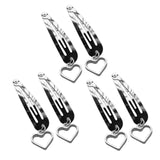 Maxbell 6Pcs Geometric Hair Clip Hair Clamps Barrette Girls Hair Accessories heart
