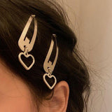 Maxbell 6Pcs Geometric Hair Clip Hair Clamps Barrette Girls Hair Accessories heart