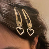 Maxbell 6Pcs Geometric Hair Clip Hair Clamps Barrette Girls Hair Accessories heart