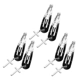 Maxbell 6Pcs Geometric Hair Clip Hair Clamps Barrette Girls Hair Accessories cross