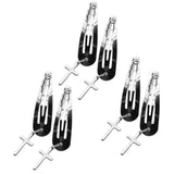 Maxbell 6Pcs Geometric Hair Clip Hair Clamps Barrette Girls Hair Accessories cross