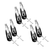 Maxbell 6Pcs Geometric Hair Clip Hair Clamps Barrette Girls Hair Accessories cross