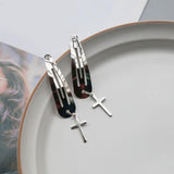 Maxbell 6Pcs Geometric Hair Clip Hair Clamps Barrette Girls Hair Accessories cross