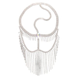 Maxbell Face Mask Women Tassel Veil Chain Headwear Masquerade Mask for Party Jewelry