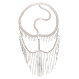 Maxbell Face Mask Women Tassel Veil Chain Headwear Masquerade Mask for Party Jewelry