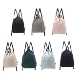 Maxbell Waterproof Sport String Drawstring Bag Pack Gym Tote Casual Backpack Black