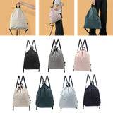 Maxbell Waterproof Sport String Drawstring Bag Pack Gym Tote Casual Backpack Black