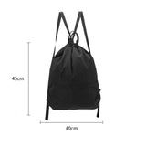Maxbell Waterproof Sport String Drawstring Bag Pack Gym Tote Casual Backpack Black
