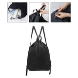 Maxbell Waterproof Sport String Drawstring Bag Pack Gym Tote Casual Backpack Black