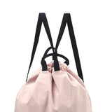 Maxbell Waterproof Sport String Drawstring Bag Pack Gym Tote Casual Backpack Pink