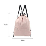 Maxbell Waterproof Sport String Drawstring Bag Pack Gym Tote Casual Backpack Pink