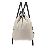 Maxbell Waterproof Sport String Drawstring Bag Pack Gym Tote Casual Backpack Khaki