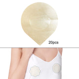 Maxbell 20Pcs Bra Cover Women Breathable Breast Pasties for Bathing suits Shirts Water Droplets 7cm