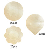 Maxbell 20Pcs Bra Cover Women Breathable Breast Pasties for Bathing suits Shirts Water Droplets 7cm