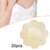 Maxbell 20Pcs Bra Cover Women Breathable Breast Pasties for Bathing suits Shirts Floral 7.3cm