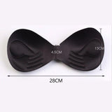 Maxbell Bra Pads Inserts Breast Lifter Washable Comfortable for Bikini Top Swimwear  28cm Black