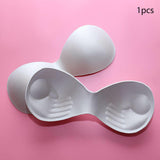 Maxbell Bra Pads Inserts Breast Lifter Washable Comfortable for Bikini Top Swimwear  28cm White