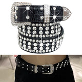 Maxbell Bling Women Waist Belt Waistband Crystal Rhinestone Diamond Studded Sacks