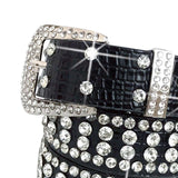 Maxbell Bling Women Waist Belt Waistband Crystal Rhinestone Diamond Studded Sacks