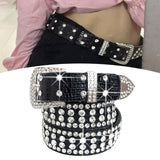 Maxbell Bling Women Waist Belt Waistband Crystal Rhinestone Diamond Studded Sacks