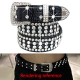 Maxbell Bling Women Waist Belt Waistband Crystal Rhinestone Diamond Studded Sacks
