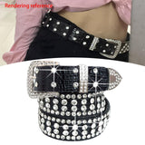 Maxbell Bling Women Waist Belt Waistband Crystal Rhinestone Diamond Studded Sacks