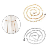 Maxbell Fashion Waist Chain Belt for Women Waistband Metal Chain for Beach Costume Golden