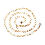 Maxbell Fashion Waist Chain Belt for Women Waistband Metal Chain for Beach Costume Golden