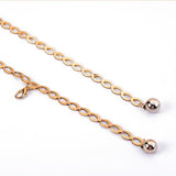 Maxbell Fashion Waist Chain Belt for Women Waistband Metal Chain for Beach Costume Golden