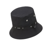 Maxbell Bucket Hat with Rope Breathable Summer for Gardening Fishing Hunting black