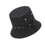 Maxbell Bucket Hat with Rope Breathable Summer for Gardening Fishing Hunting black