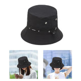 Maxbell Bucket Hat with Rope Breathable Summer for Gardening Fishing Hunting black