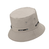 Maxbell Bucket Hat with Rope Breathable Summer for Gardening Fishing Hunting gray