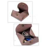Maxbell Classic PU Leather Purse Wallet Key Organizer Pouch Bag for Women Men Brown