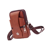 Maxbell Waist Bag Pouch Fanny Pack Waterproof for Running Men Fishing Yellow Brown